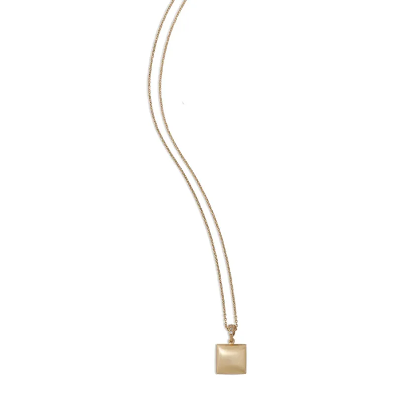 Collana I Classici Pendente Quadrato Grande Aquaforte