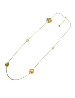 Maxi Collana Lunga Onde Donna Aquaforte
