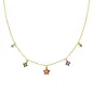 Collana Primula Arancione Dorata Donna Amen Collana Primula Arancione Dorata Donna Amen