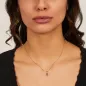 Collana Mini Medaglia Miracolosa smaltata Bordeaux Donna Amen