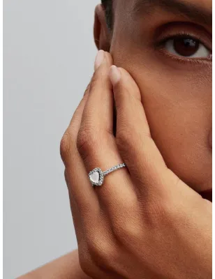 Anello Cuore in Rilievo Bianco mis.50 Donna Pandora - category_name - XDMG De Marchi Gianotti