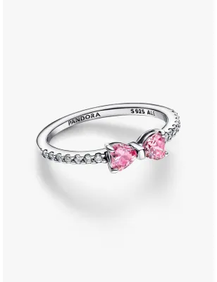 Anello Fiocco Luminoso Rosa mis.58 Donna Pandora