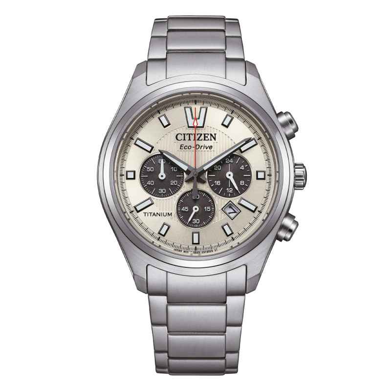 Orologio Super Titanium quadrante silver Eco-Drive CA4750-5 Uomo Citizen Orologio Super Titanium quadrante silver Eco-Drive CA4750-5 Uomo Citizen