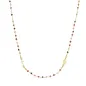 Rosario Girocollo Dorato con Cristalli Multicolor Donna Amen Rosario Girocollo Dorato con Cristalli Multicolor Donna Amen