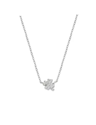 Collana Mini Quadrifoglio Pavé Donna Amen