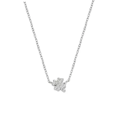 Collana Mini Quadrifoglio Pavé Donna Amen