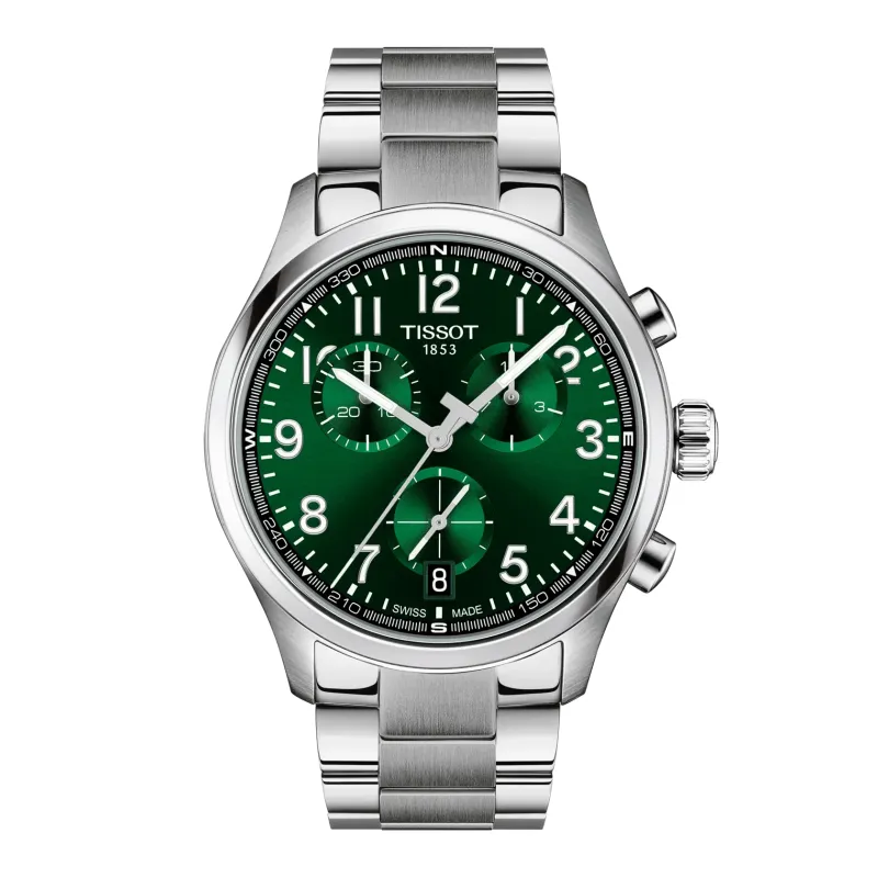 Orologio Chrono L verde acciaio T116.417.11.092.00 Uomo Tissot Orologio Chrono L verde acciaio T116.417.11.092.00 Uomo Tissot