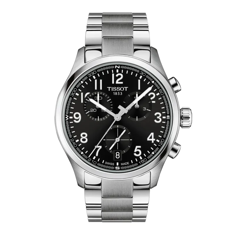 Orologio Chrono L nero acciaio T116.417.11.052.00 Uomo Tissot