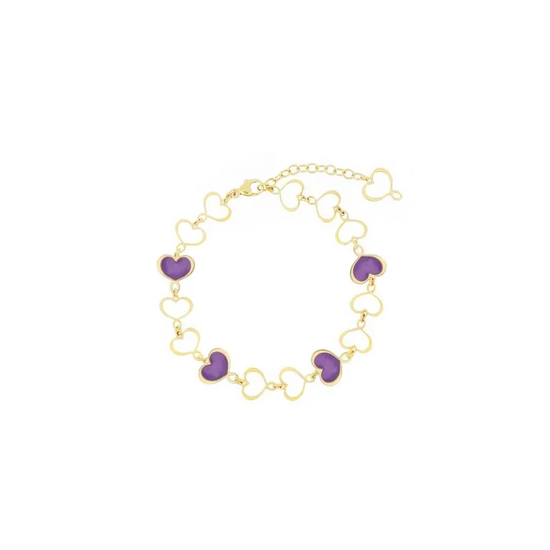 Bracciale Maman Cuori Lilla Donna Maman et Sophie Bracciale Maman Cuori Lilla Donna Maman et Sophie