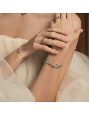 Bracciale Maman Cuori Turchese Donna Maman et Sophie