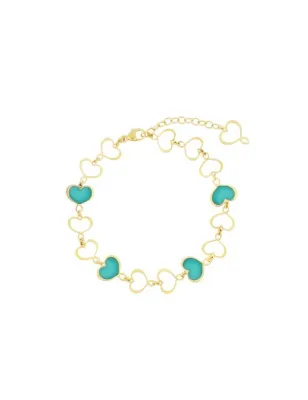 Bracciale Maman Cuori Turchese Donna Maman et Sophie