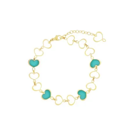 Bracciale Maman Cuori Turchese Donna Maman et Sophie