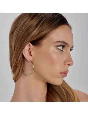 Orecchini a Cerchio Bicolore Aura Donna Brosway
