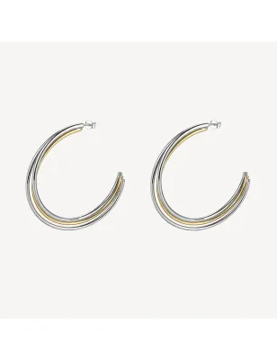Orecchini a Cerchio Bicolore Aura Donna Brosway