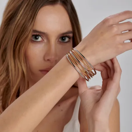 Bangle Aura in Acciaio Bicolore Donna Brosway