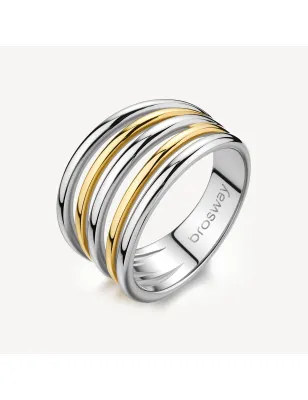 Anello a Fascia Aura Bicolore mis.14 Donna Brosway