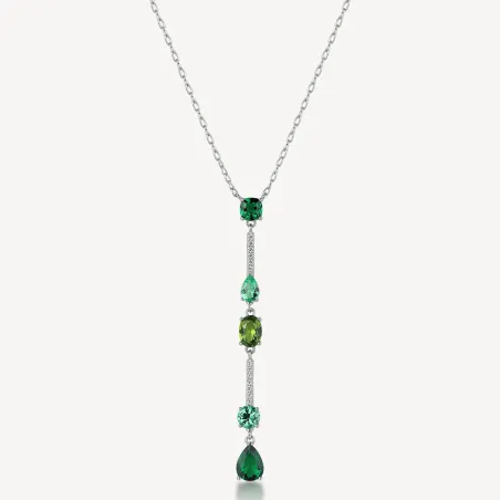 Collana Fancy cubic zirconia Life Green Donna Brosway