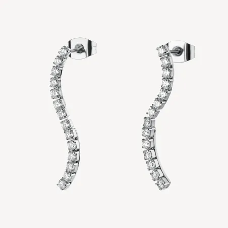 Orecchini Desideri Pendenti con Zirconi Donna Brosway