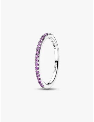 Anello Pavè Fascia Sottile Viola mis.56 Donna Pandora