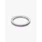 Anello Pavè Fascia Sottile Viola mis.56 Donna Pandora