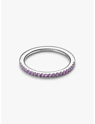 Anello Pavè Fascia Sottile Viola mis.52 Donna Pandora