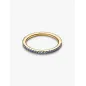 Anello Pavè Dorata Fascia Sottile Blu mis.56 Donna Pandora