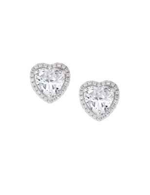 ORECCHINI BIG DIAMOND CUORE BIANCO DONNA AMEN 