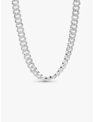 Collana Catena Maglia Cubana Pavè Donna Pandora - category_name - XDMG De Marchi Gianotti