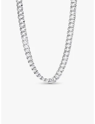 Collana Catena Maglia Cubana Pavè Donna Pandora