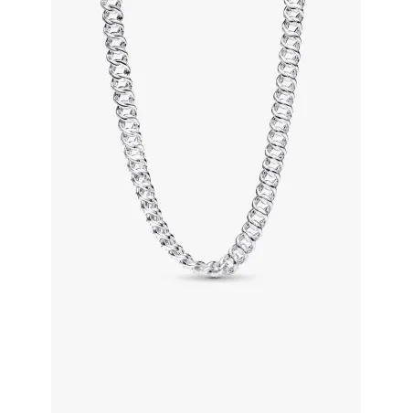 Collana Catena Maglia Cubana Pavè Donna Pandora