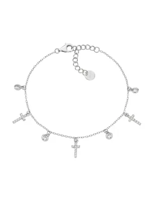 Bracciale Multicharm Croci e Zirconi Bianchi Donna Amen - category_name - XDMG De Marchi Gianotti