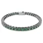 Bracciale Tennis Matrix, Vere, Placcato Rutenio Donna Swarovski Bracciale Tennis Matrix, Vere, Placcato Rutenio Donna Swarovski