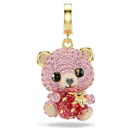 Charm Idyllia Orsetto Rosa Placcato color Oro Donna Swarovski - category_name - XDMG De Marchi Gianotti
