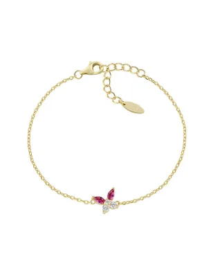 Bracciale Petali Rosso Ciliegia Dorato Donna Amen - category_name - XDMG De Marchi Gianotti
