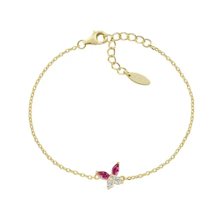 Bracciale Petali Rosso Ciliegia Dorato Donna Amen - category_name - XDMG De Marchi Gianotti