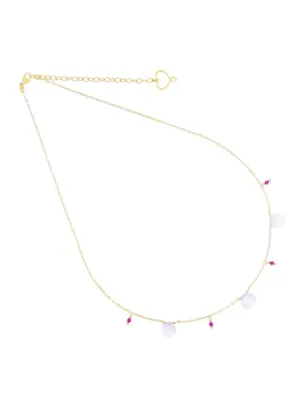 Girocollo Gocce Calcedonio e Rubellite Donna Maman et Sophie - category_name - XDMG De Marchi Gianotti