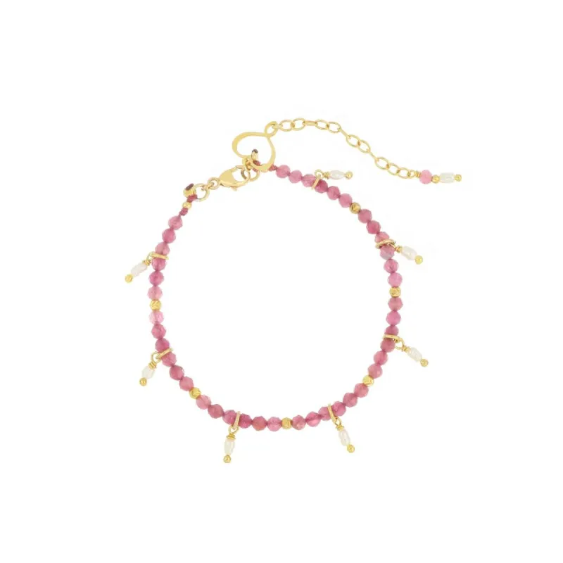Bracciale Tormalina e Perle Pendenti Donna Maman et Sophie