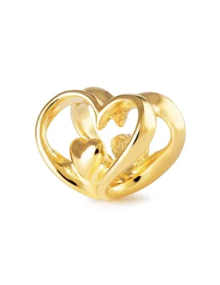 Bead Cuore a Cuore Placcato Oro Donna Trollbeads - category_name - XDMG De Marchi Gianotti