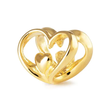 Bead Cuore a Cuore Placcato Oro Donna Trollbeads - category_name - XDMG De Marchi Gianotti
