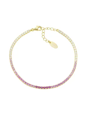 Bracciale Tennis Dorato Degradé Fucsia con Zirconi Donna Amen - category_name - XDMG De Marchi Gianotti