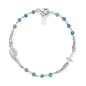 Bracciale Rosario Cristalli Verde Acqua Amen