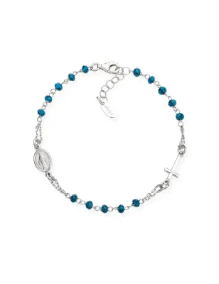 Bracciale Rosario con Cristalli Blu Amen - category_name - XDMG De Marchi Gianotti