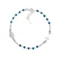 Bracciale Rosario con Cristalli Blu Amen