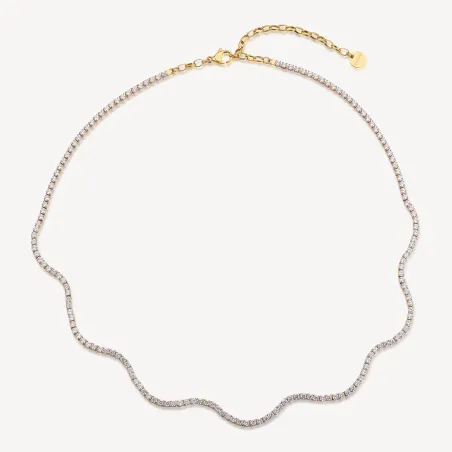 Girocollo Dorato con Zirconi Bianchi Donna Brosway - category_name - XDMG De Marchi Gianotti