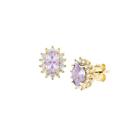 Orecchini Royal Lady Mini Dorati con Zircone Lilla Donna Amen - category_name - XDMG De Marchi Gianotti