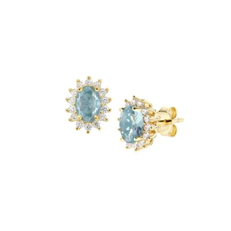 Orecchini Royal Lady Mini Dorati con Zircone Blu London Donna Amen - category_name - XDMG De Marchi Gianotti