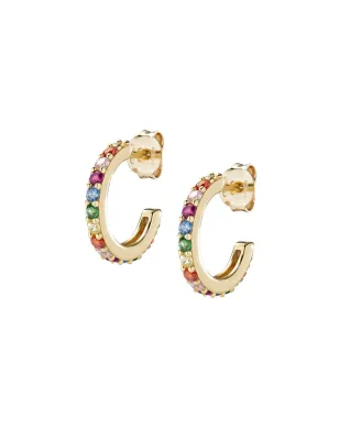 Orecchini Mini Cerchio Arcobaleno Dorati Donna Amen - category_name - XDMG De Marchi Gianotti