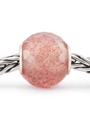 Bead QUARZO FRAGOLA ROTONDO SFACCETTATO Donna Trollbeads