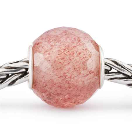 Bead QUARZO FRAGOLA ROTONDO SFACCETTATO Donna Trollbeads