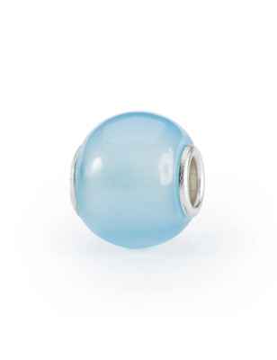 Bead AGATA BLU CHIARO ROTONDA Trollbeads - category_name - XDMG De Marchi Gianotti